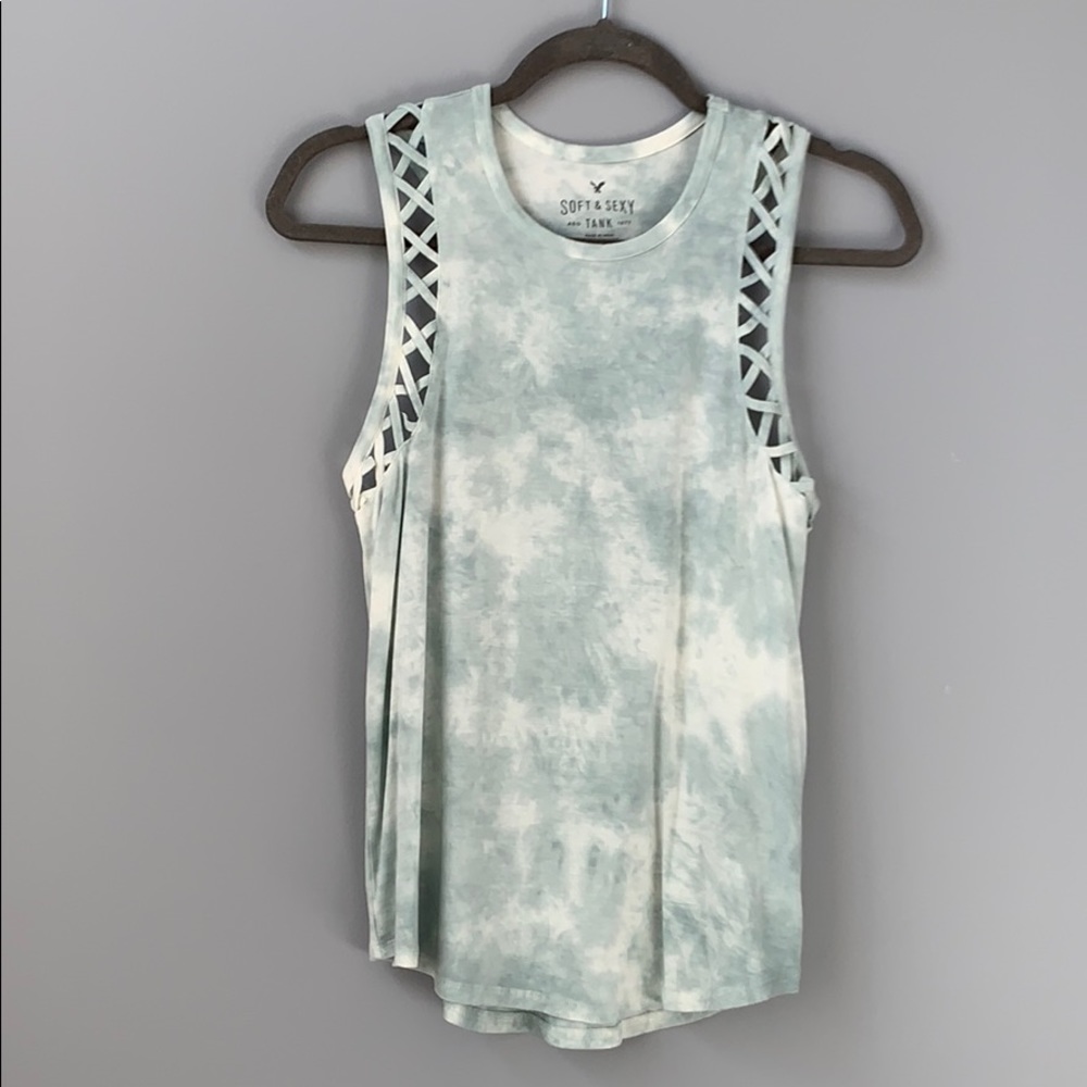 American Eagle tie-dye tank top
